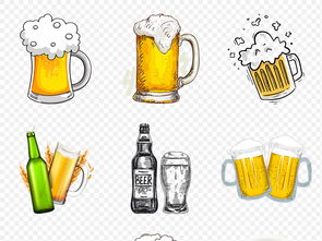 卡通手繪暢啤酒飲啤酒節海報素材 融合創意設計與通信技術